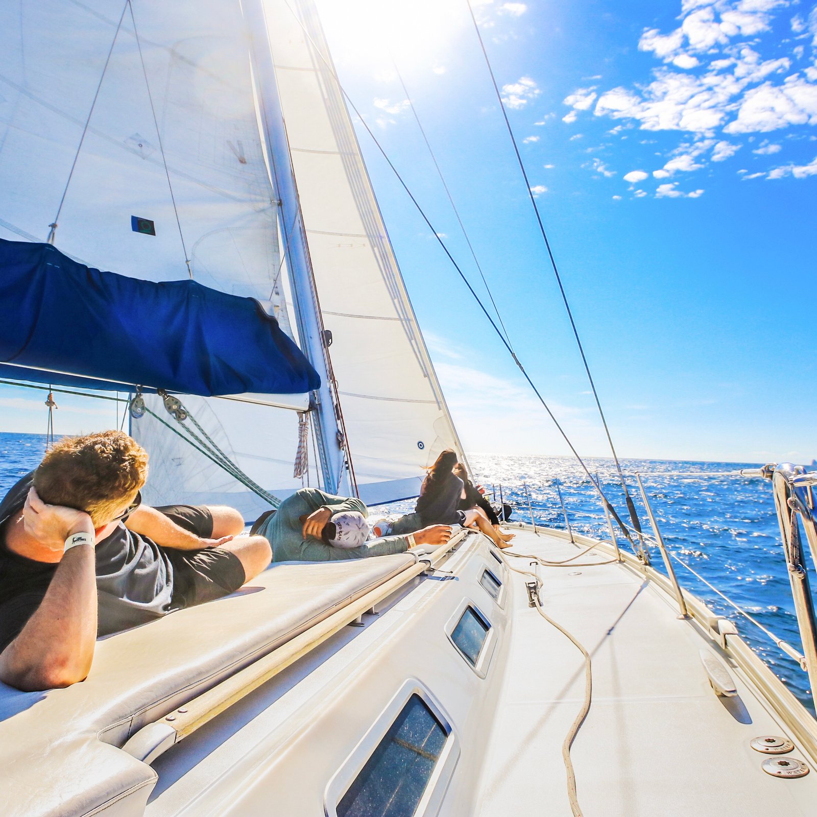 Quiet sailing on the way back